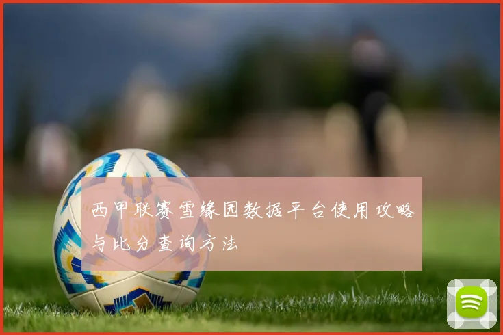 西甲联赛雪缘园数据平台使用攻略与比分查询方法